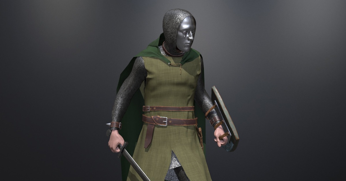 Knight Character Model Unity Masked Knight | 3D Characters | Unity Asset Store