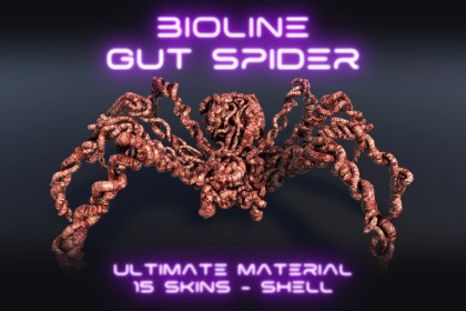 Biolines Gut Spider: A monster arachnid character for horror and fantasy games