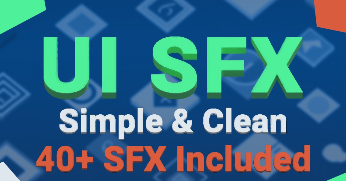 UI SFX simple & clean | Audio Sound FX | Unity Asset Store