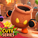 Cracked Pot Monster Cute Series