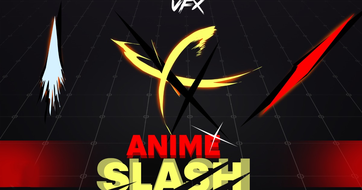 Anime Slash VFX Element | 2D Textures & Materials | Unity Asset Store