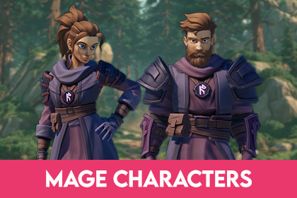 Stylized Fantasy Mage Characters
