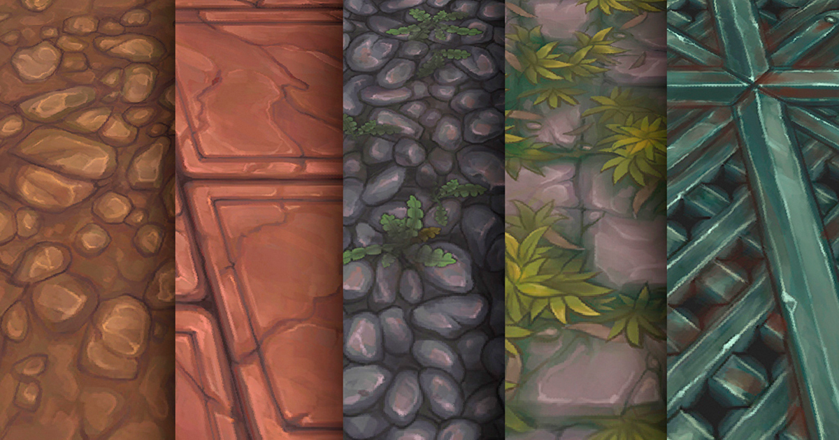 Stone Rock Iron Texture Pack 11 Hand Painted | 2D Textures & Materials ...