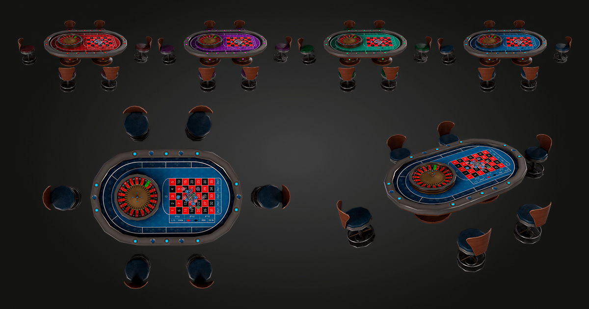 Roulette Table Vol. 3 | 3D Props | Unity Asset Store