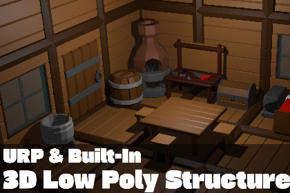 3D Low Poly Structures Kit