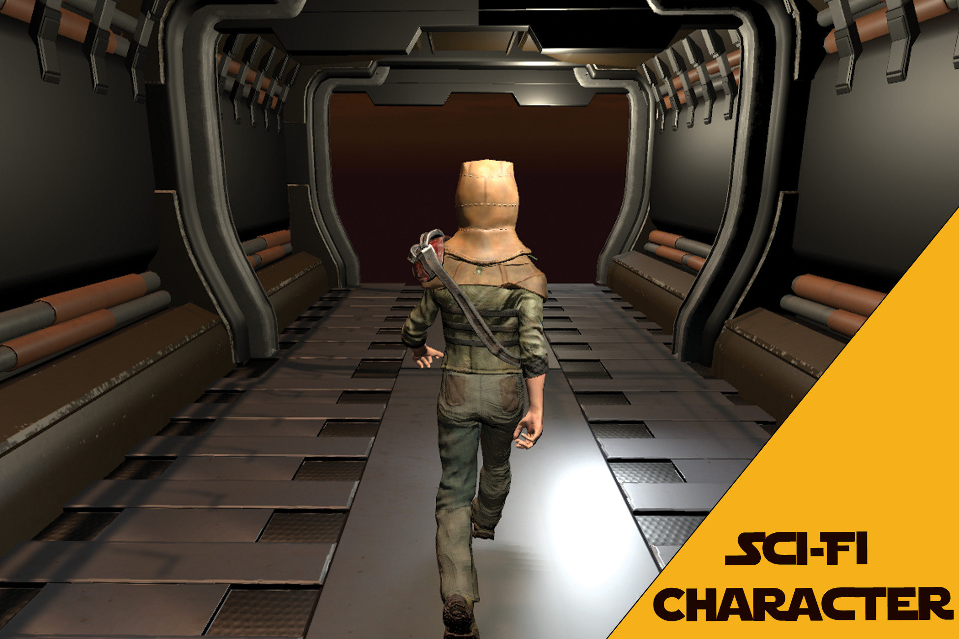 Sci-Fi Post-Apocalyptic Young Male Character