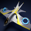 Sleek Sci-Fi Hovercraft / Aircraft