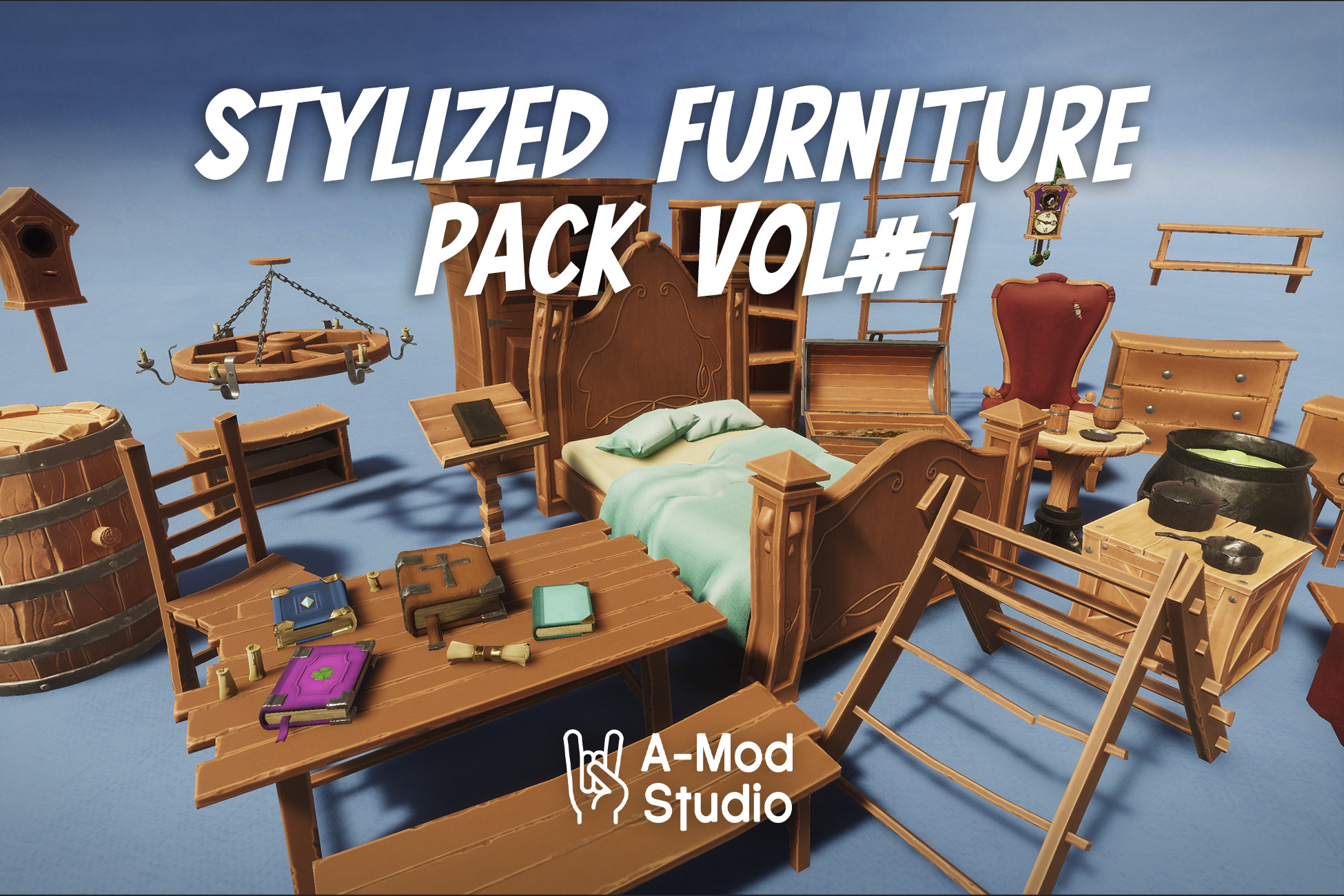 Stylized Furniture VOL1 | 3D Furniture | Unity Asset Store