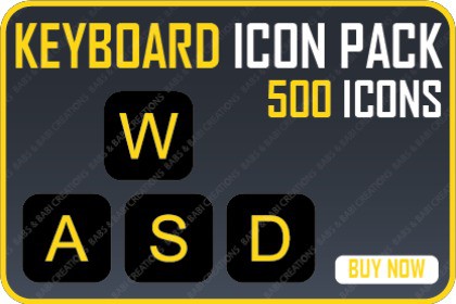 Keyboard Icon Pack - UI Prompts & Button Design
