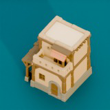 Low Poly Modular Medieval Houses Kit