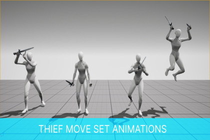 Thief Move Set Animations