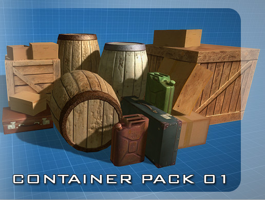 Container Pack 01 | 3D 소품 | Unity Asset Store