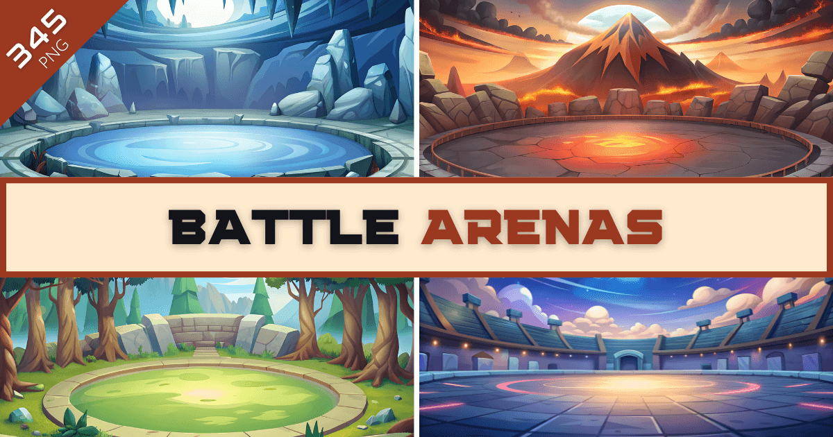 2D Battle Arenas - 345 Backgrounds Pack | 2D 주변환경 | Unity Asset Store
