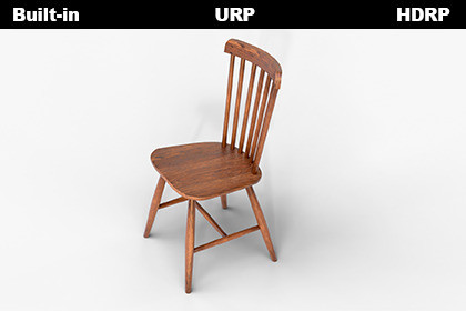 Classic Wooden Spindle Back Chair – Game Ready 3D Model