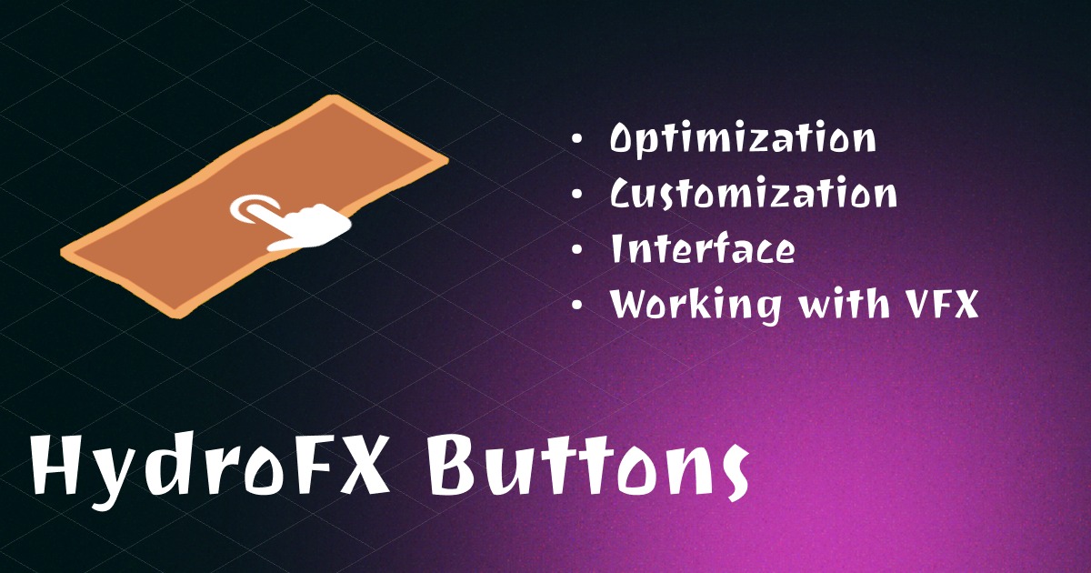 Button Vfx HydroFX Buttons | VFX Shaders | Unity Asset Store