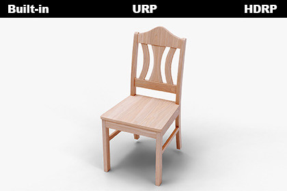 Classic Wooden Chair 3D Model | Low Poly