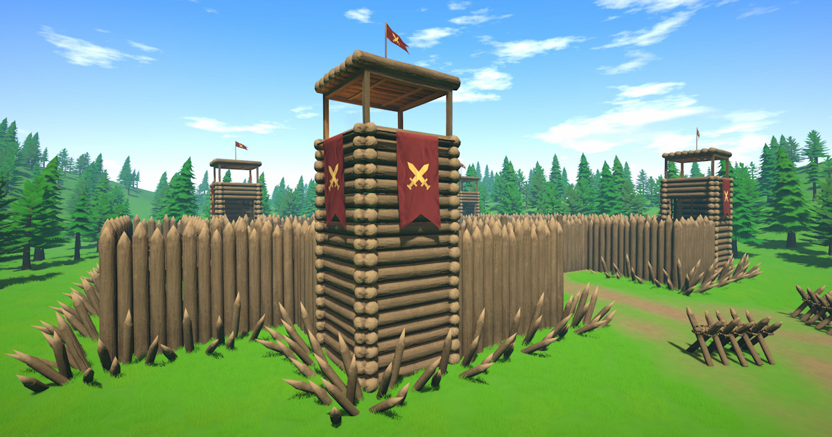 Wooden Fort - Stylized Fantasy Environment | 3D Environments | Unity ...