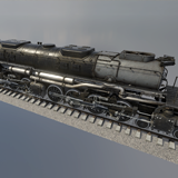 Animated Locomotive Steam Train