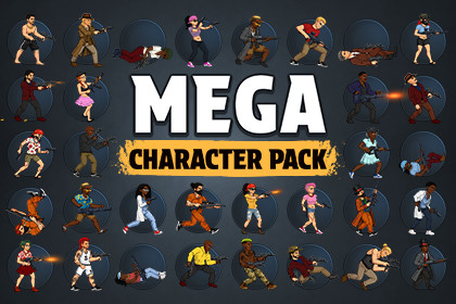 2D Character Mega Pack + Animation