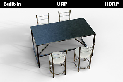 Modern Bar Table And 4 High Chairs Set 3d