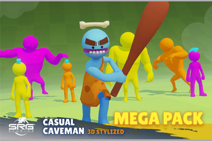 Casual Caveman - Stylized 3D Mega Pack