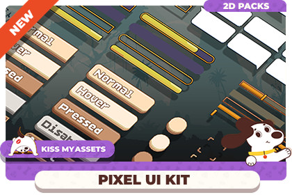 Pixel Art UI Kit - Fantasy Game Interface
