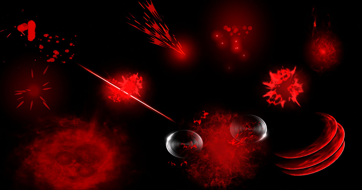 Game VFX - Blood Skill Collection(Built-in) | VFX Particles | Unity ...