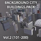 Background City Buildings Pack Vol.2 (101-200)