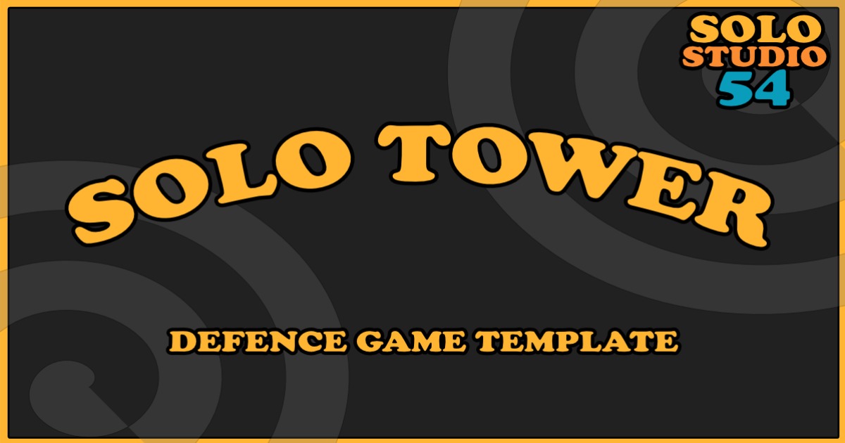 Solo Tower – 2D Tower Defense Survival Game Template for Unity ...