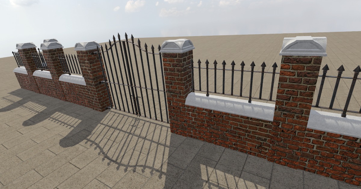 Boundary Wall | 3D Props | Unity Asset Store