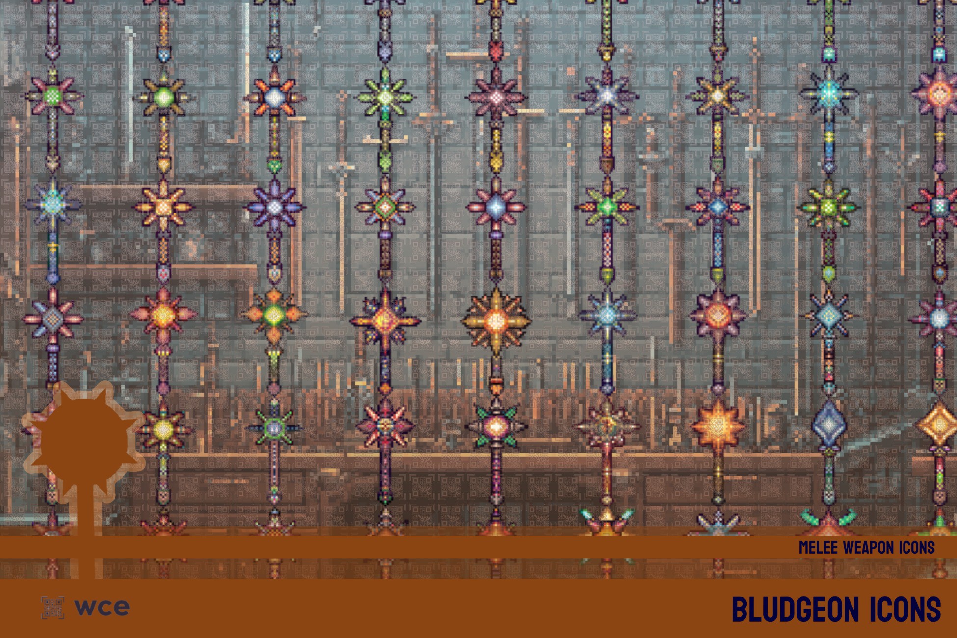 Bludgeon Icons - 2D Pixel Melee Combat Weapons and RPG Weapon Bundle ...