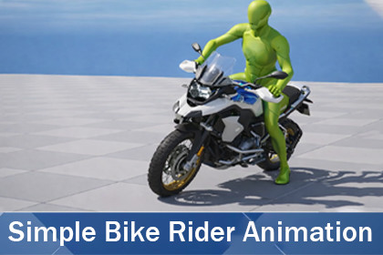 Simple Bike Rider Animation
