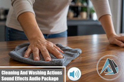 Cleaning And Washing Actions Sound Effects Audio Package