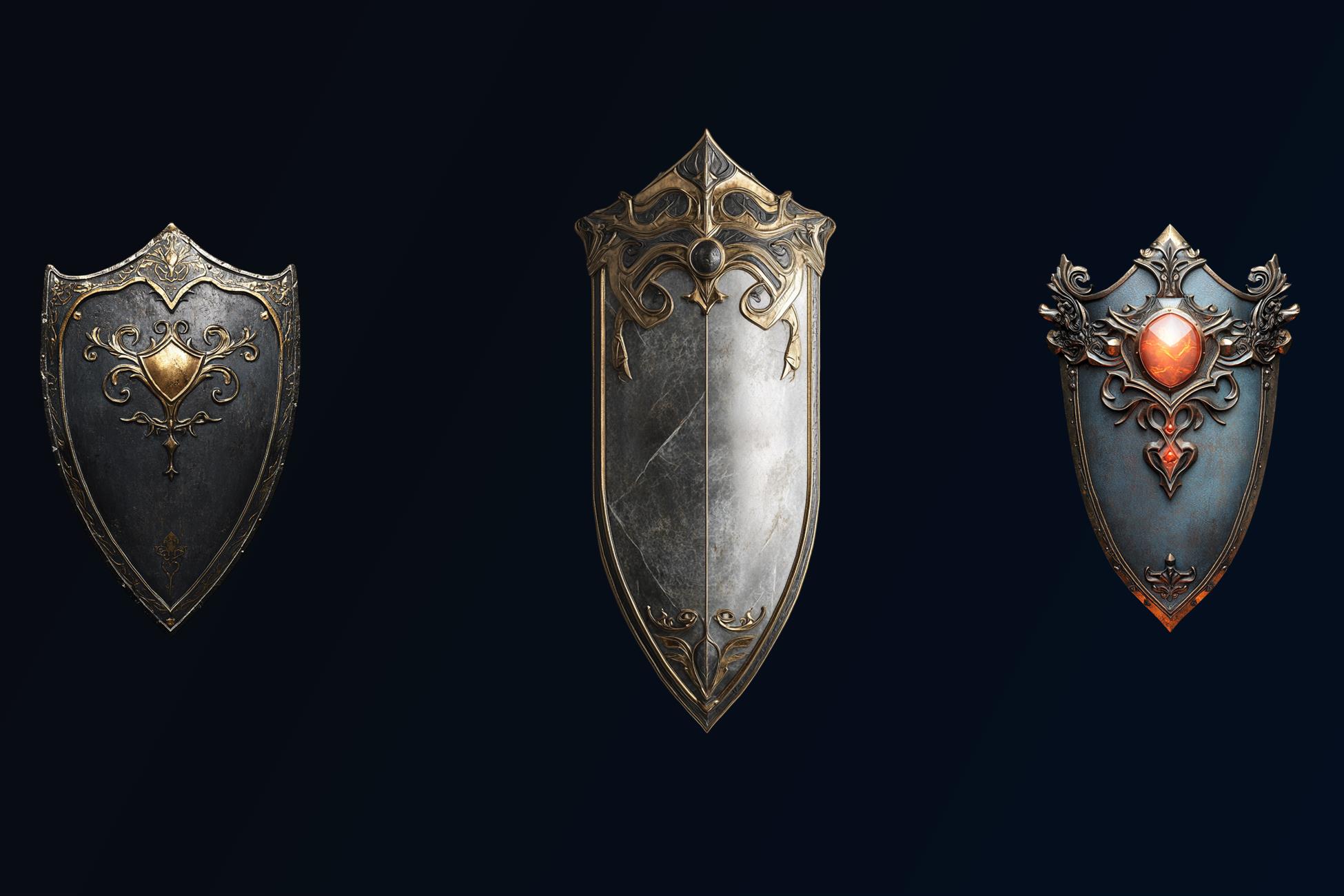 NHC - Refined Shields | 2D Icons | Unity Asset Store