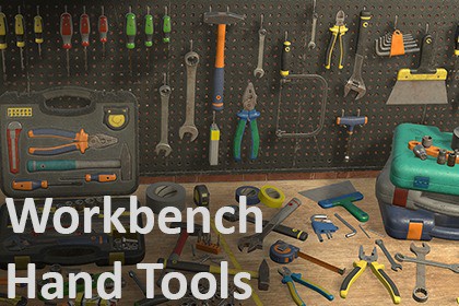 Workbench Hand Tools PBR Game-Ready Vol. 1