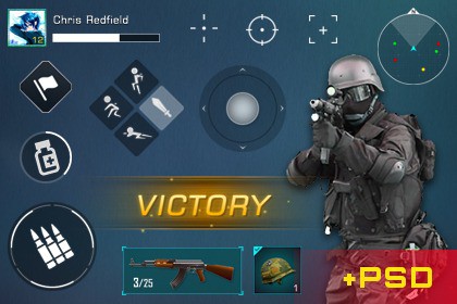 Modern Shooting UI Pack(+PSD)