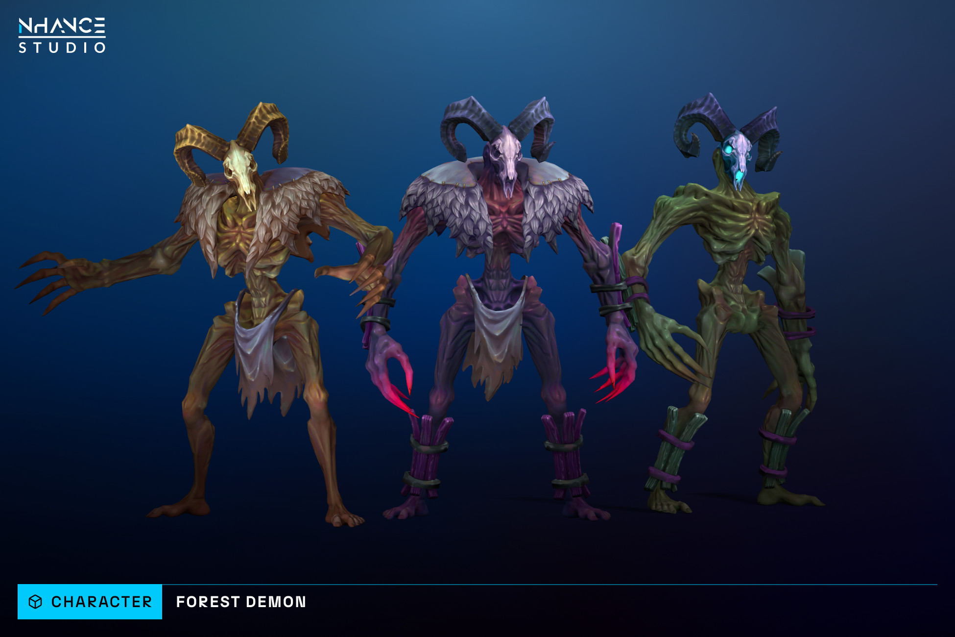 Modular Stylized Fantasy Forest Demon