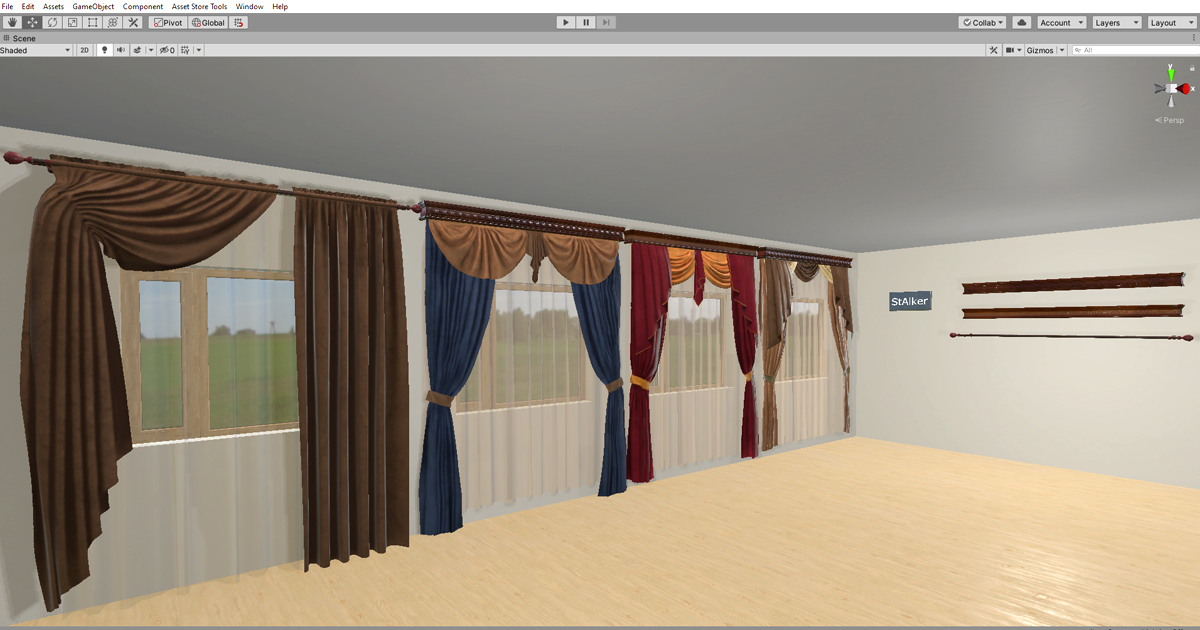 Curtains_60_pack Vol.1 | 3D Interior | Unity Asset Store