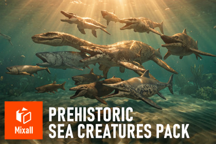 Prehistoric Sea Creatures Pack