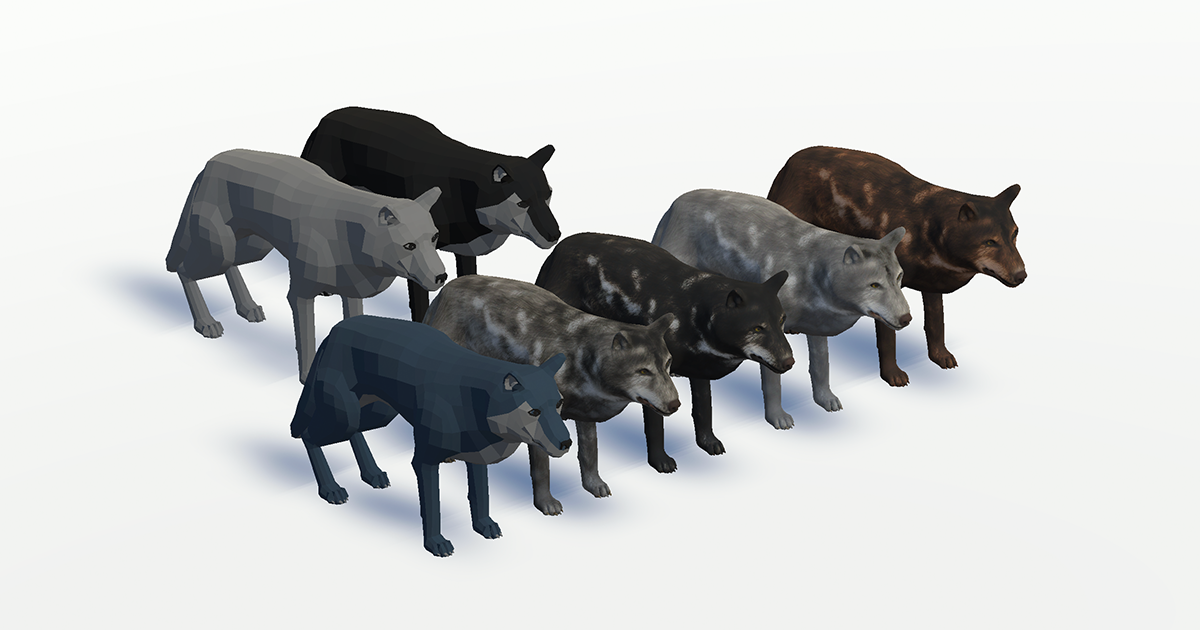 Wolf - Stylized animals | 3D Animals | Unity Asset Store