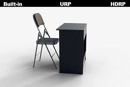 Student Desk And Chair 3D Model