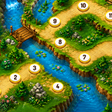 Fantasy background-level map