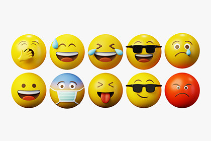 10 Emoticon Yellow Ball Pack Part 1