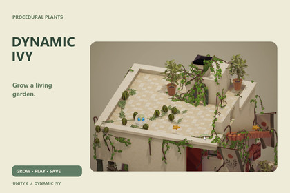 Dynamic Ivy — Procedural Vines, Growth & Interaction