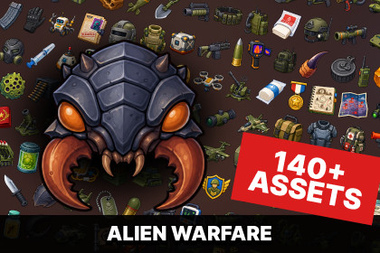 Alien Invasion Military Xenobiology Tactical Research Icons Pack