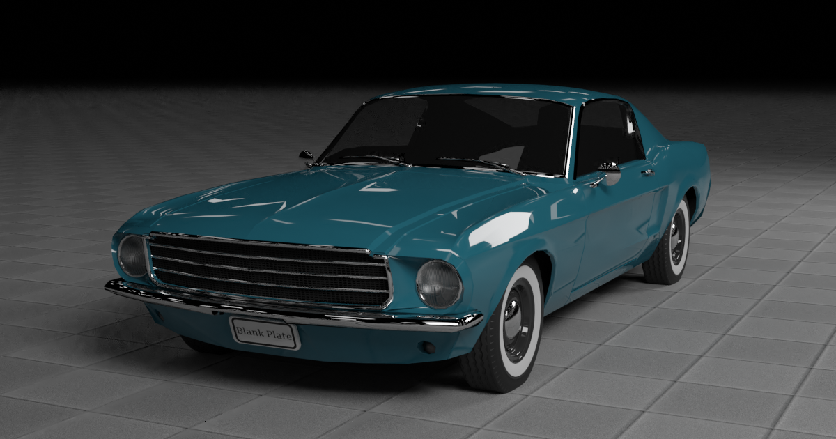 1960s Muscle Car | 3D Land | Unity Asset Store