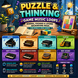Puzzle & Thinking Game Music Loops – Minimal, Focused & Layered Background Music