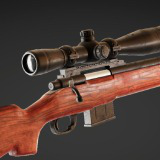 m24 Sniper Bolt Action Realistic 3d Model PBR