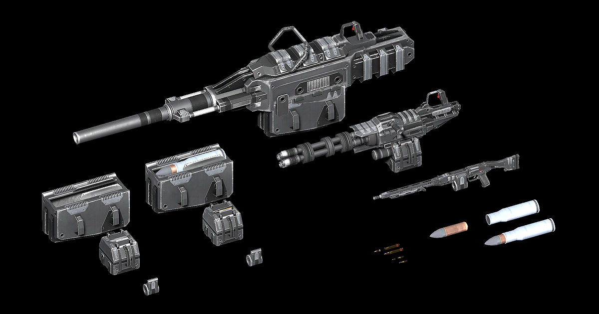 Scifi Heavy Weapons II | 3D 총기 | Unity Asset Store