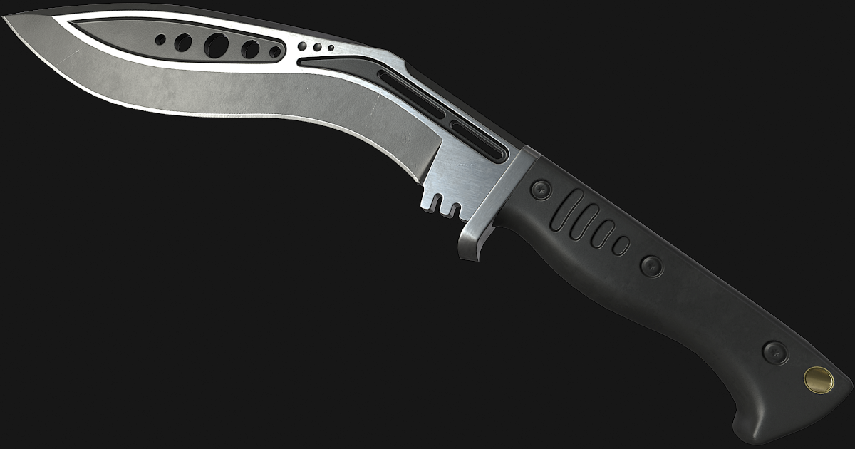 HQ PBR Kukri Knife 3D Weapons Unity Asset Store